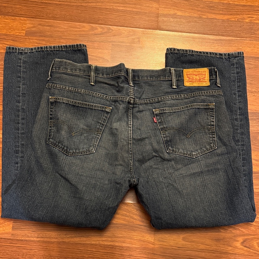 Levi's Men's Dark Blue Straight Jeans